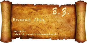 Brassai Zita névjegykártya